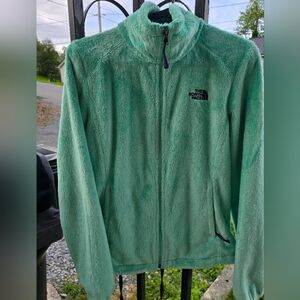Mint green North face coat